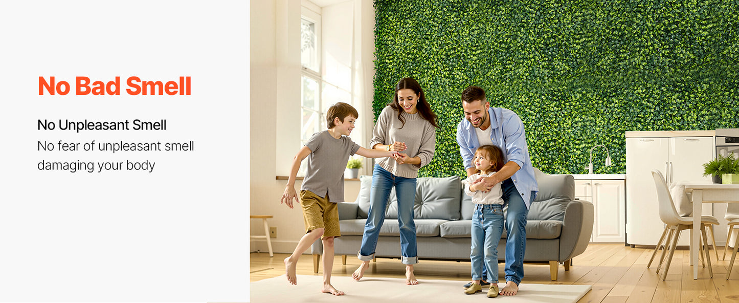 VEVOR Artificial Grass Wall Panels 40/60 x 120in Milan Grass Greenery Boxwood Panel for Outdoor Decor Hedge Screen for Garden