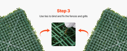 VEVOR Artificial Grass Wall Panels 40/60 x 120in Milan Grass Greenery Boxwood Panel for Outdoor Decor Hedge Screen for Garden