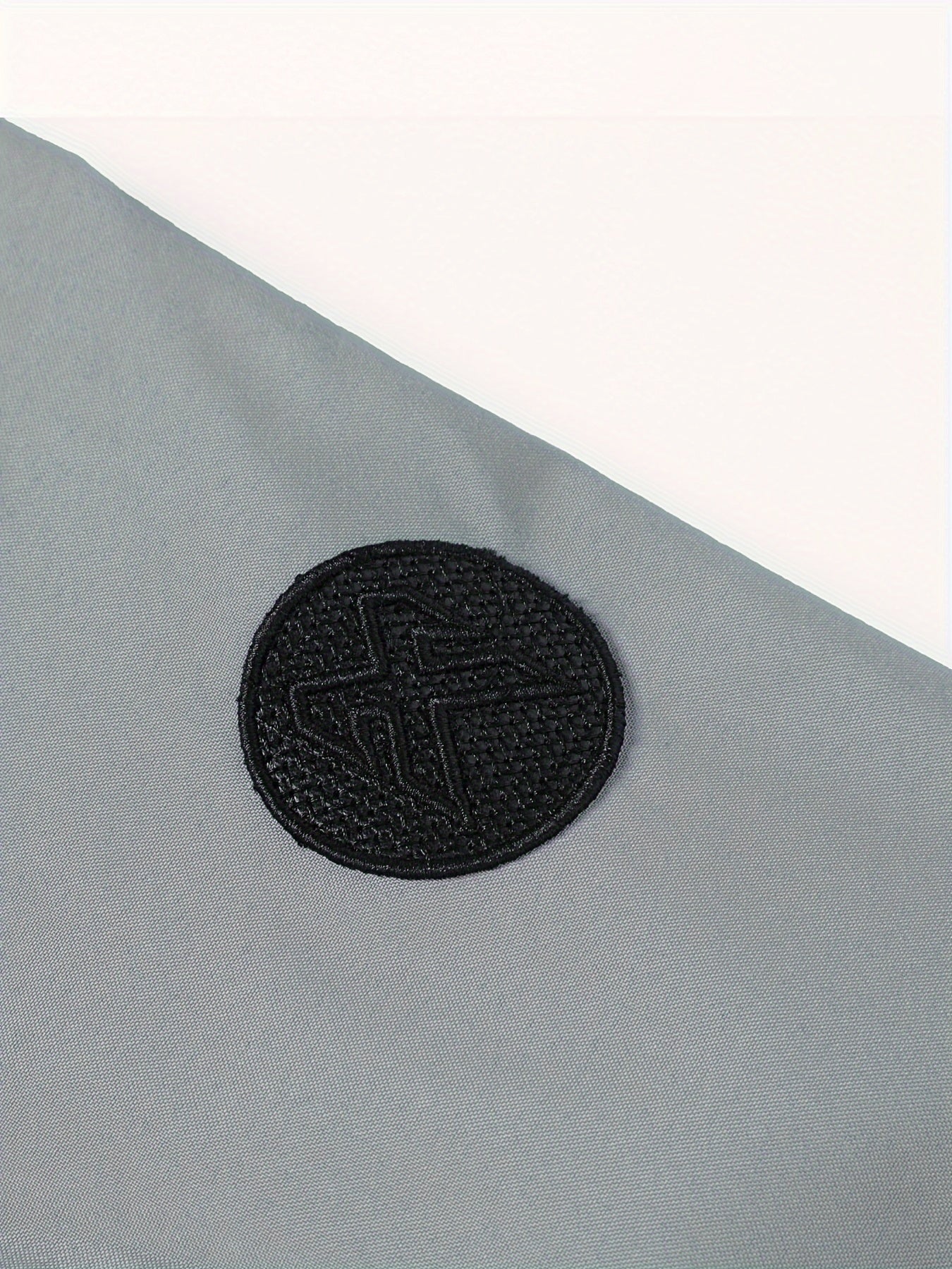 Men'S Letter Embroidered Casual Bomber Jacket