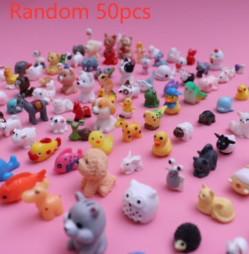 Simulation Bunny Duck Puppy Kitten Miniature Model Ornament