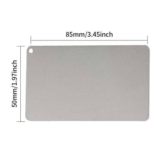 Sharpening Made Easy 2-Sided Credit Card Artificial Diamond File with 600 Fine & 1000 Extra Fine Grits - Perfect for Knives, Chisels, Router Bits, Saw Blades & Scissors!