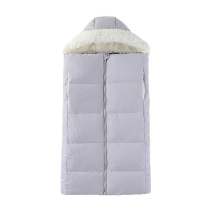 Autumn And Winter Warm Thickened Hooded Newborn Swaddle
