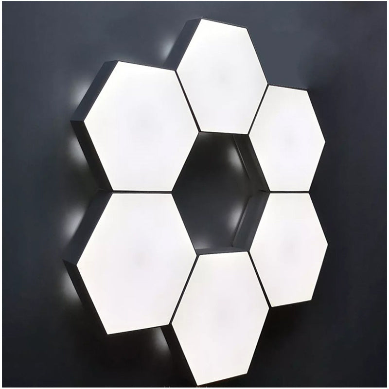 Hexagonal LED Wall Lights 6-Pack - Touch Control Modern Ambient Lighting