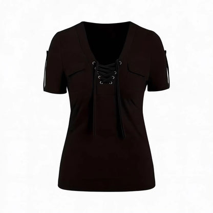 Fashionable Casual Women's Short-sleeve Top