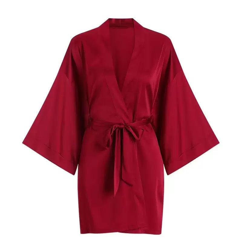 High-end Subtly Alluring Butterfly-knot Plus-size Viscose Sexy Pajamas
