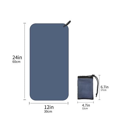 Quick Drying Absorbent 1pc Mutao Microfiber Towel - With Mesh Bag For Camping, Gym Yoga, Backpacking, Hiking