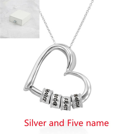Personalized Heart Necklaces Women Jewelry Custom Name Necklaces & Pendants Mothers Day Gift