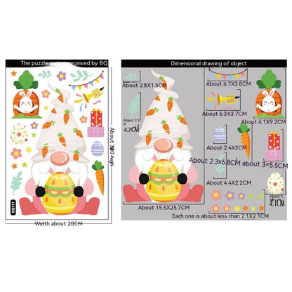 Cute Cartoon Easter Bunny Stickers