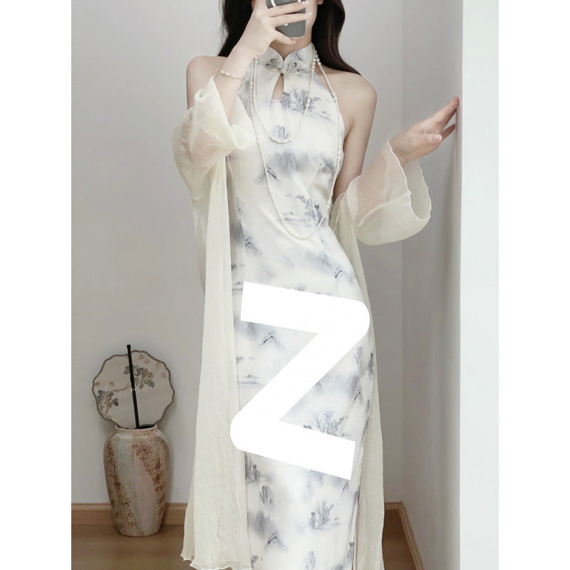 Stunning New Chinese Style Halter Neck Dress