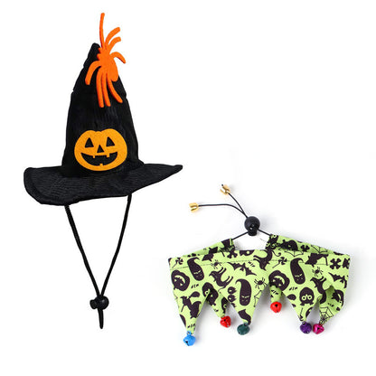 Halloween Cat Hat Scarf Set