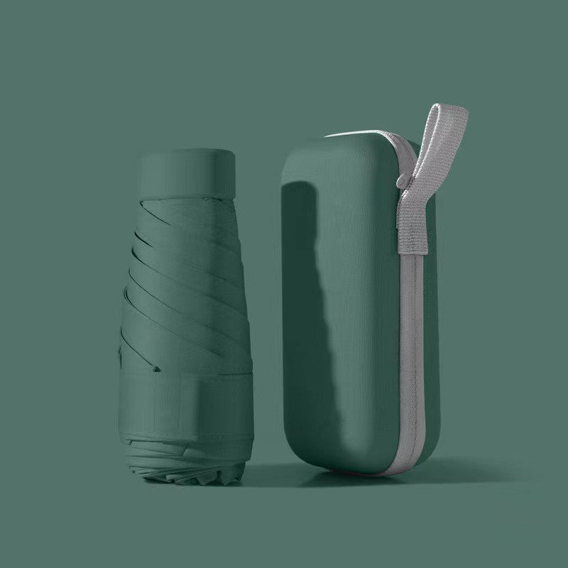 Premium Foldable Mini Pocket Umbrella - Compact Travel Umbrella with 6 Ribs | Lightweight Portable Rain Protection