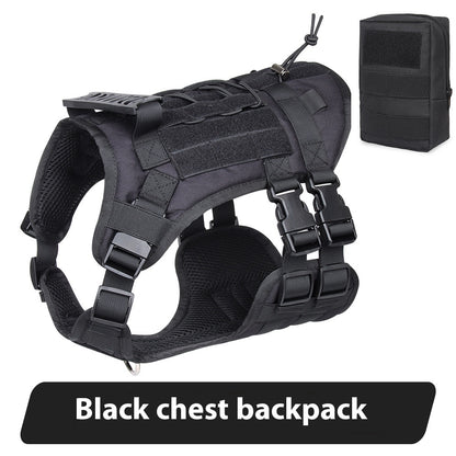 Tactical Chest And Back Oxford Large Dog Vest