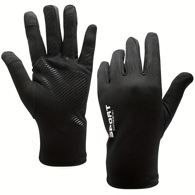Men'S & Women'S Winter Cycling Gloves - Thermal, & Touchscreen Compatible, Full-Hand Coverage with Ergonomic Design for Cycling, Running, Hiking, Outdoor Activities, Sleek Glove Design, Durable Glove Material