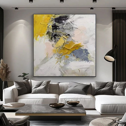 New Design Modern Large Wall Painting Hand Painted Acrylic Gold Abstract Oil Painting On Canvas For Living Room Decor