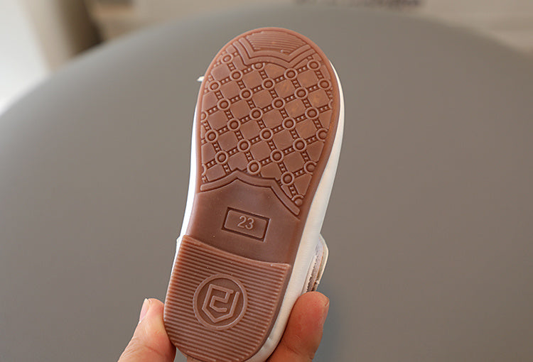 Girls Princess Mary Jane Shoes - Star Pattern Non-Slip Toddler Shoes