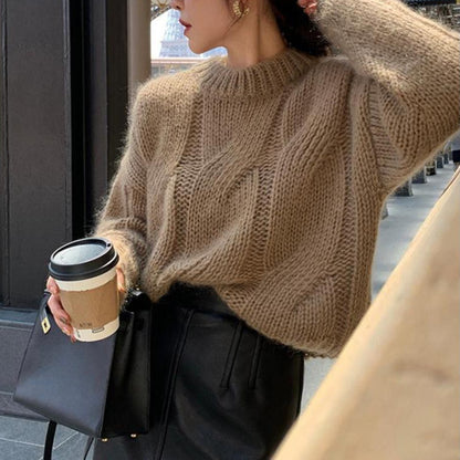 Fashion Loose Knit Sweater For Women