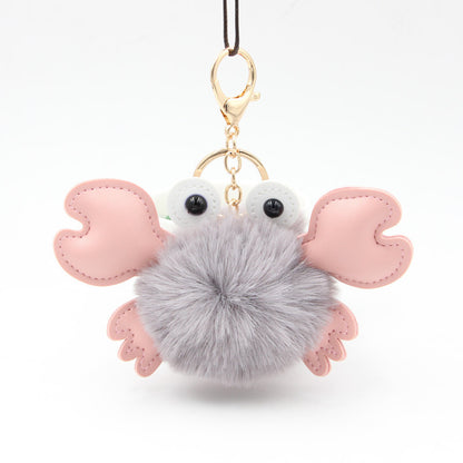 Cartoon Cute Crab Keychain Pendant