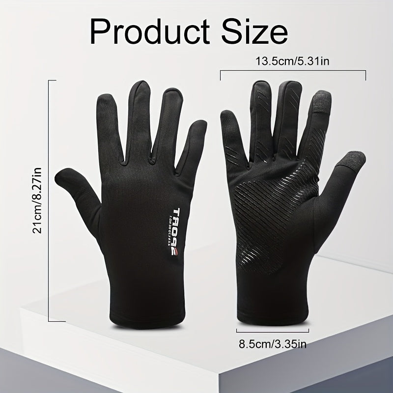 Men'S & Women'S Winter Cycling Gloves - Thermal, & Touchscreen Compatible, Full-Hand Coverage with Ergonomic Design for Cycling, Running, Hiking, Outdoor Activities, Sleek Glove Design, Durable Glove Material