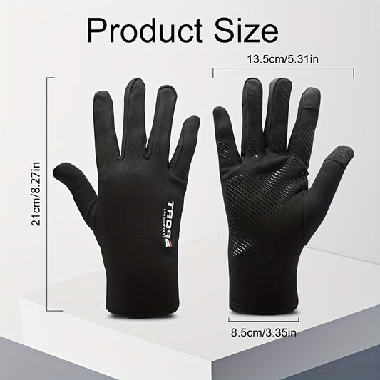Men'S & Women'S Winter Cycling Gloves - Thermal, & Touchscreen Compatible, Full-Hand Coverage with Ergonomic Design for Cycling, Running, Hiking, Outdoor Activities, Sleek Glove Design, Durable Glove Material