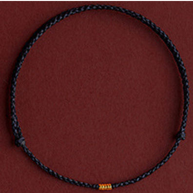 Small Bead Handmade Braided Red Rope Bracelet