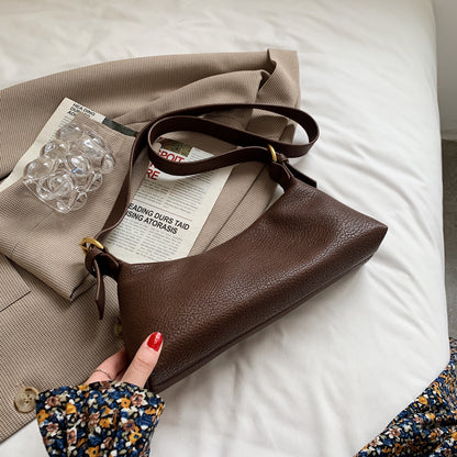 Simple Solid Color One-shoulder Messenger Women's Bag
