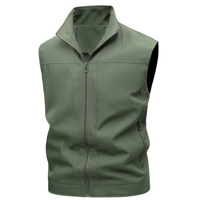 Workwear Stand-up Collar Breathable Quick-drying Horse Men's Casual