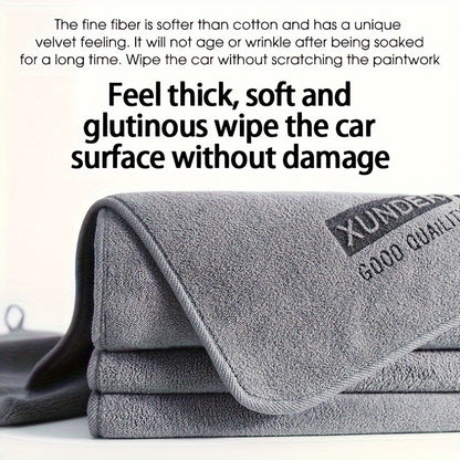 Supreme Microfiber Car Wash Towel - Double-Sided, Super Absorbent, No Shedding, Extra Thick for Professional-Grade Car Care