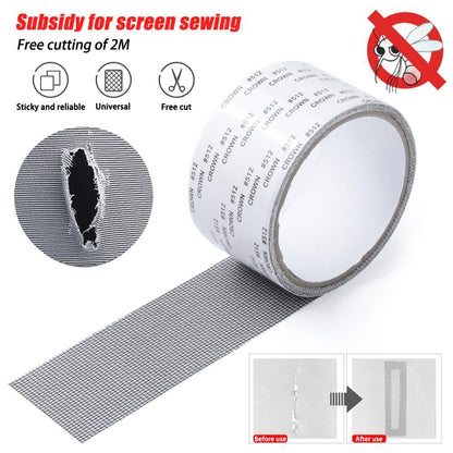 Window Net Anti-mosquito Mesh Sticky Wires Patch Repair Tape New Screen Window Door Mosquito Netting Patch Repair Broken Hole