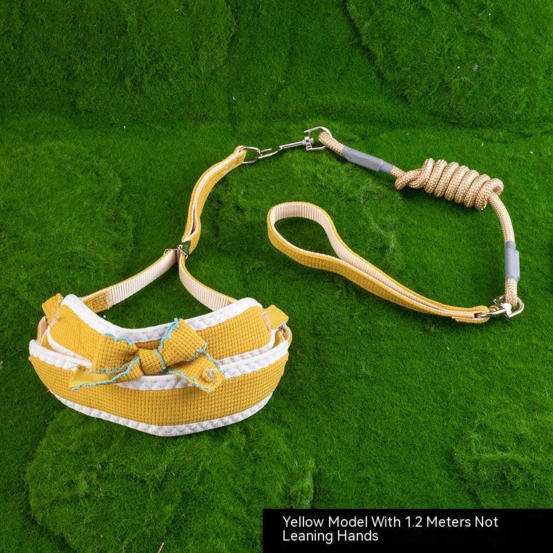 Dog Hand Holding Rope Vest Chest And Back