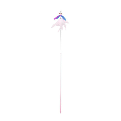 Fairy Feather Retractable Large Fluffy Feather Funny Cat Toy