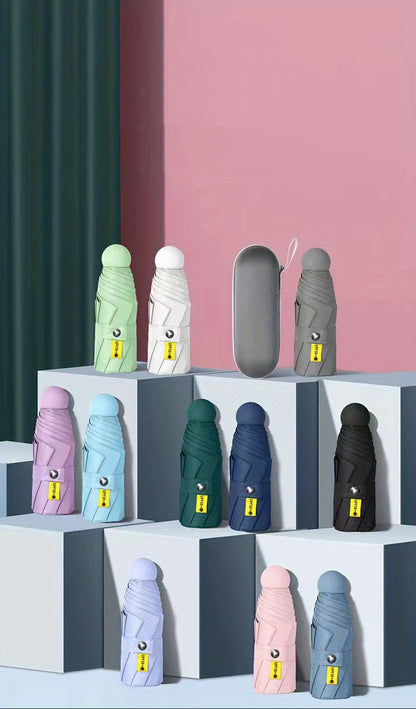 six-rib capsule umbrella, pocket umbrella