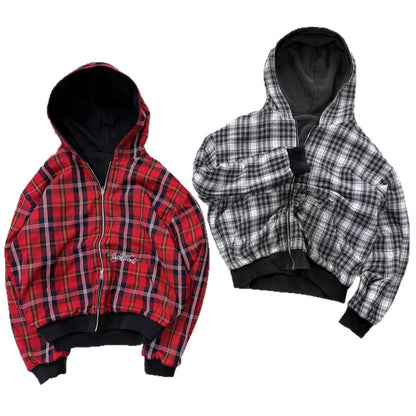 Double-sided Wear Hooded Cardigan Sweater