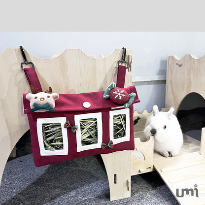 Rabbit Large Capacity Canvas Straw Bag