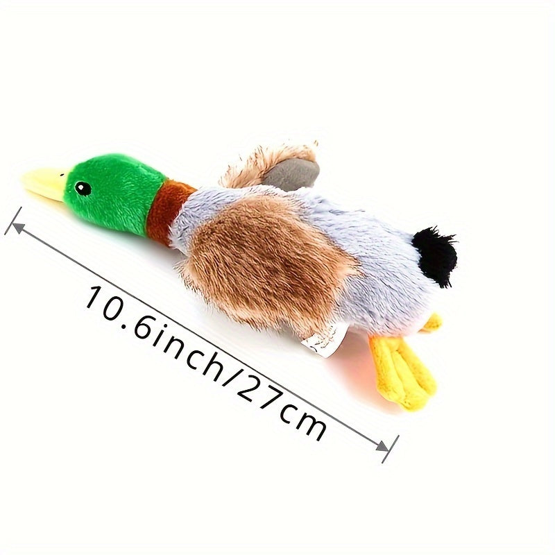 Premium Plush Duck Squeaky Toy for Dogs - Soft Teething Toy for Medium Breeds | Durable & Safe