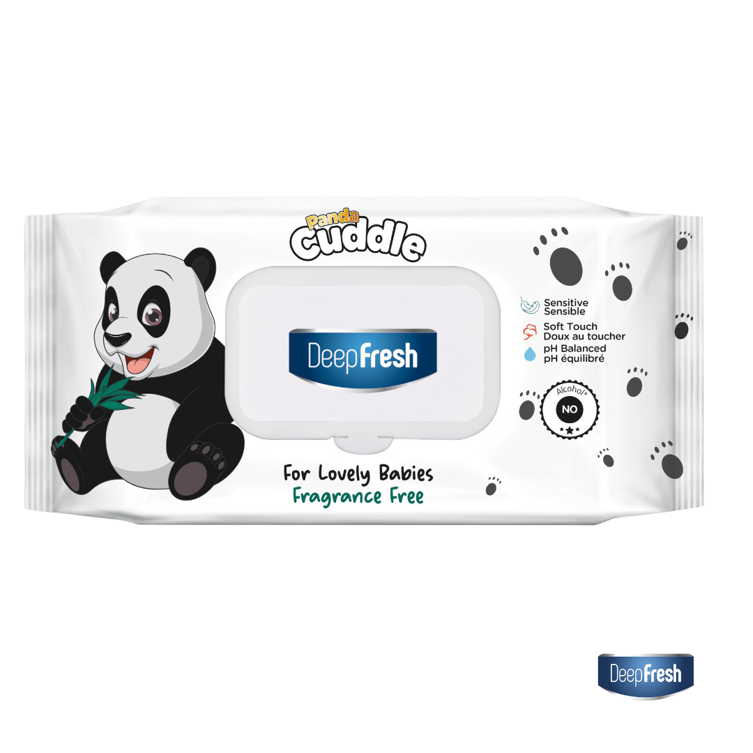 PANDA CUDDLE 72/864/1782pcs, Deep Fresh Extra Soft Unscented Baby Wipes, Alcohol-Free, pH Balanced, Hypoallergenic and Paraben-Free PACK OF 1/12 AND 24