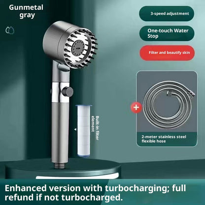 Supercharged Shower Head Shower Set Household Handheld Shower Head Bathroom Bracket
