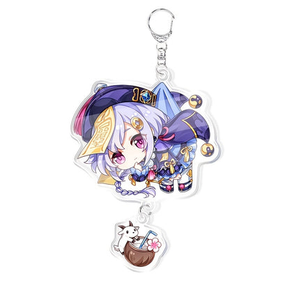 Game Anime Acrylic Keychain Cartoon Japanese Cute Bag Key Chain Keyring Ornament Bag Purse Charm Accessories