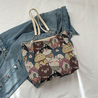 Casual Large Capacity Women's Bag Spring New Fashion Canvas Bag