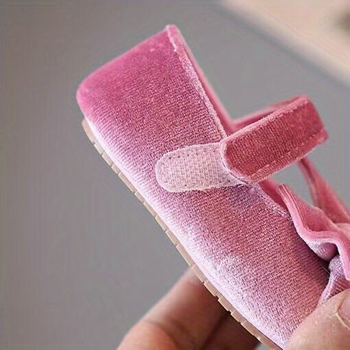 Baby Girls Mary Jane Flats - Bowknot First Walker Shoes for Princess Occasions