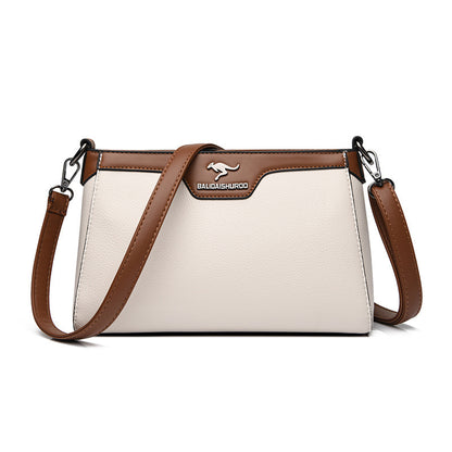 One Shoulder Soft Leather Small Square Stitching Women's Cross-body Bag - Premium Designer Style