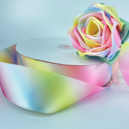 Double-sided Bright Thickened Dacron Ribbon Chinese Valentine's Day Bouquet Gift Box Package Ribbon