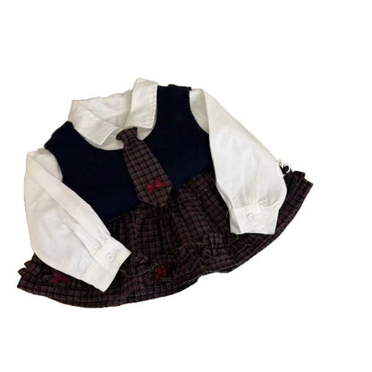 New Korean-style Fashionable Children's Three-piece Set