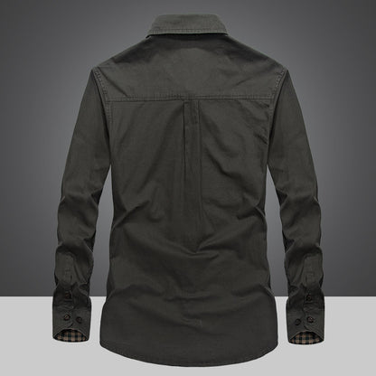 Spring And Autumn New Style Cotton Men Long Sleeve Lining