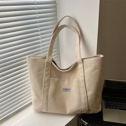 Large-capacity Corduroy Tote Bag For Women