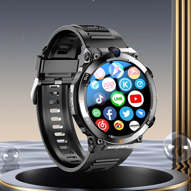 H10 Round Screen Smart Watch Nfc Access Control Photo Playstore Flashlight