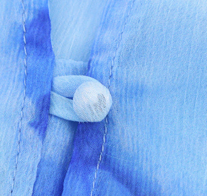 Spring Summer Ethnic Style Floral Print Long Sleeve Blouse