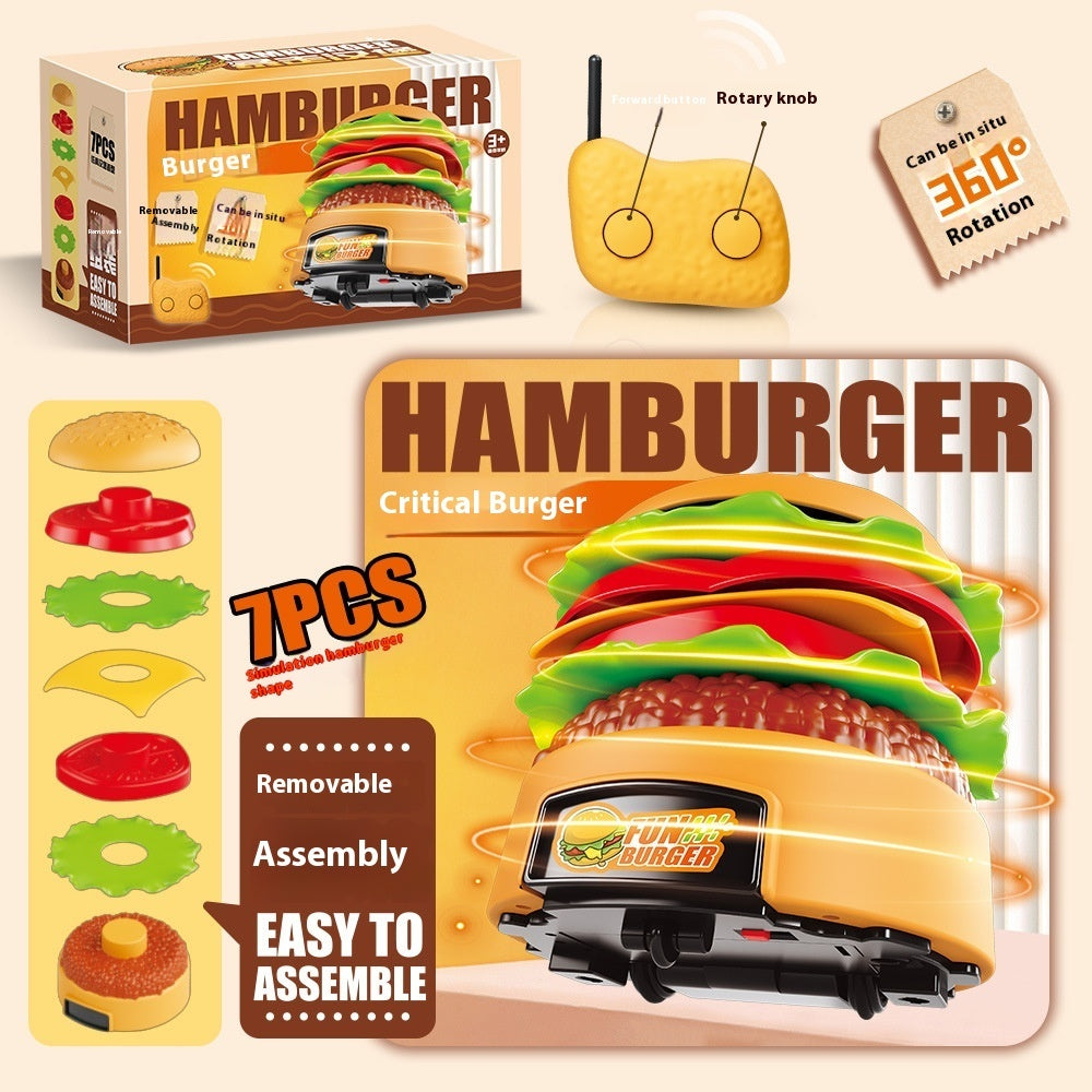 Remote Control Hamburger Car Electric Creative Gift Toy Car