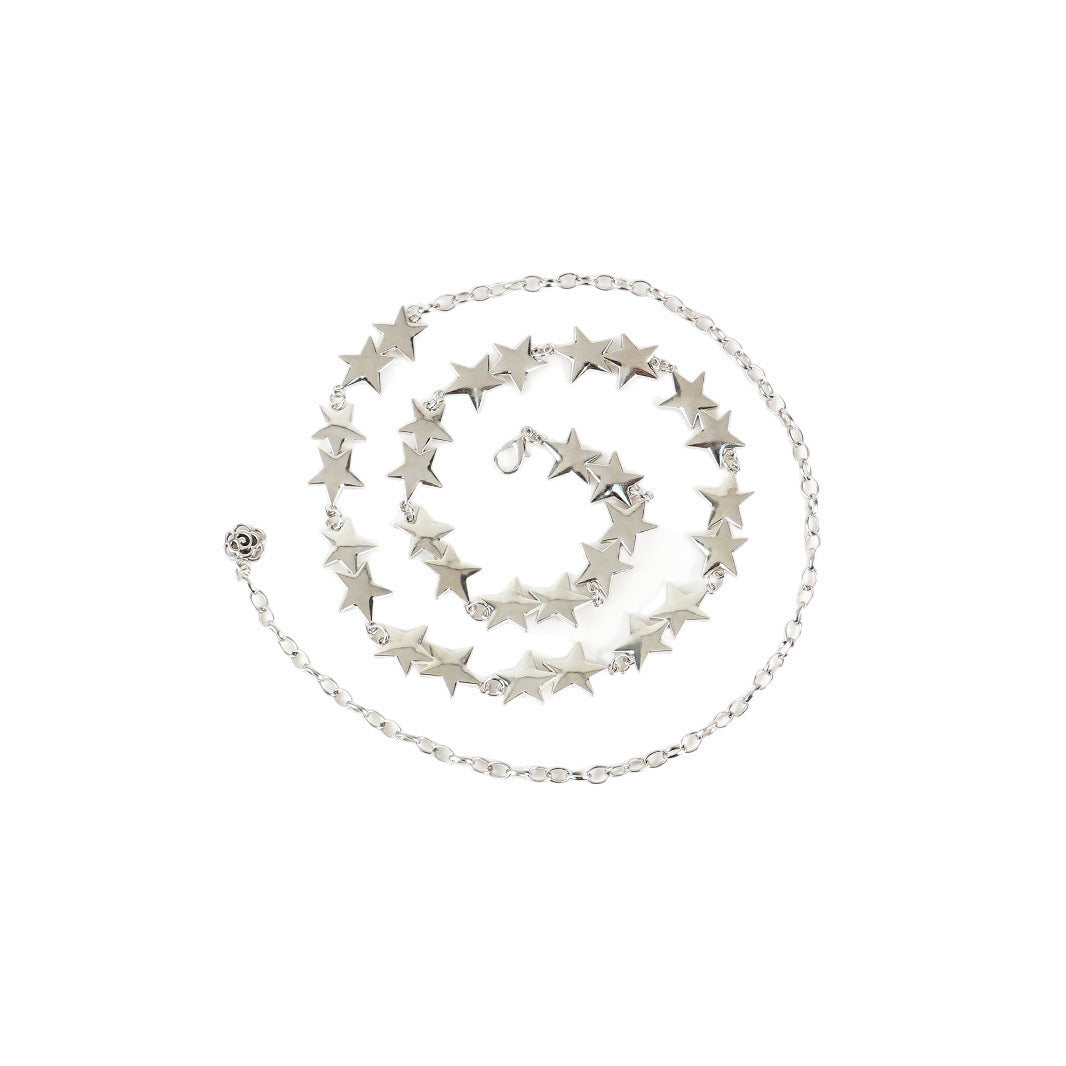 2025 New Retro Metal Star Waist Chain Women's Accessory