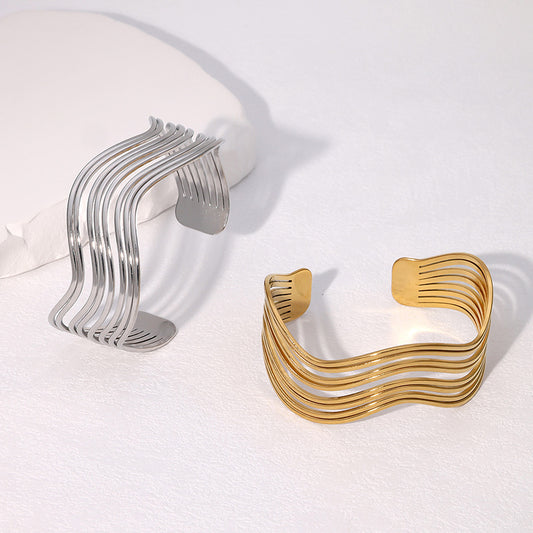 European And American Geometric Line Simple Cold Style Bracelet