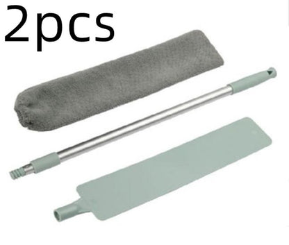 Premium Extendable Gap Cleaning Brush - Under Bed Duster with Microfiber Cloth | Hard-to-Reach Dust Removal Tool